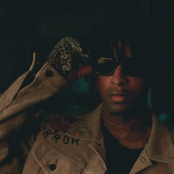 21 Savage Removing Sunglasses GIF
