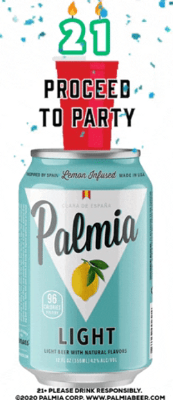 21St Birthday Proceed To Party Palmia Light Can GIF