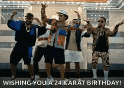 24 Karat Bruno Mars Happy Birthday Dancing GIF
