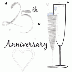 25Th Anniversary Champagne GIF