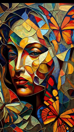 2D Amor Abstract Fine Art GIF