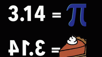 3.14 = Pi Pie With Whipped Cream GIF