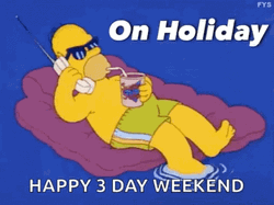 3 Day Weekend GIF