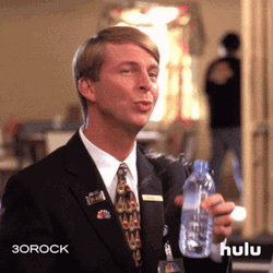 30 Rock Kenneth Parcell Nervously Drink Water  GIF