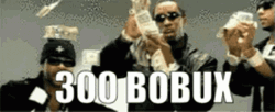 300 Bobux Throwing Money GIF
