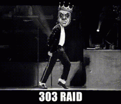 303 Raid Moonwalk GIF
