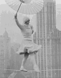 30S Tightrope Dance NYC GIF