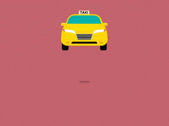 360 Degree View Of Animated Taxi GIF