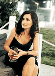 365 Days Laura Biel Sitting Alone Liquor Drink GIF
