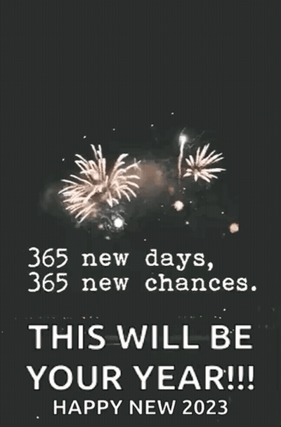 365 New Days 365 New Chances This Will Be Your Year GIF