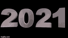 3D Animated Text 2021 Black And White   GIF