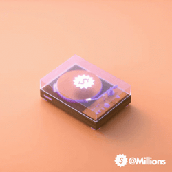 3D Animation Broken Record GIF