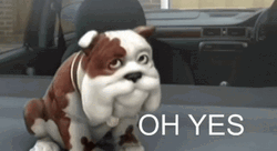 3D Animation Dog Oh Yes GIF