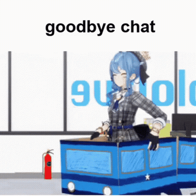3D Anime Girl Sitting in Cardboard Box With Fire Extinguisher