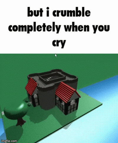 3D Castle But I Crumble Completely When You Cry GIF