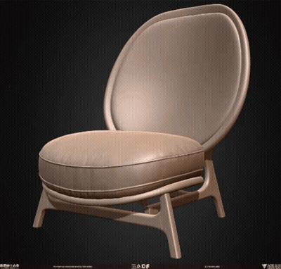 3D Chair With AOCP Logo GIF