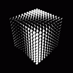 3D Cube Black And White Optical Illusions GIF