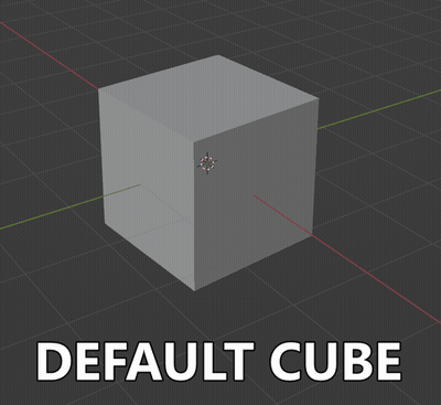 3D Cube Saying Default Cube GIF
