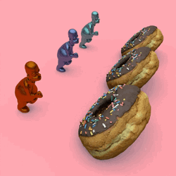 3D Donut Hole Loop GIF
