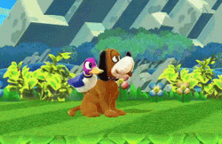 3D Duck Hunt Dog GIF