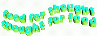 3D Food For Thought For Food GIF
