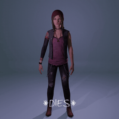 3D Girl Model Dies GIF