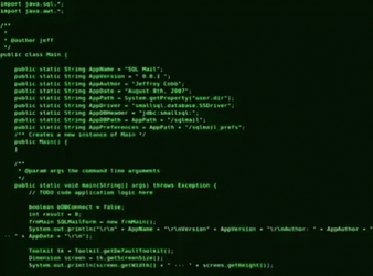 3D Hacker Screen Code Data Flow Stream GIF