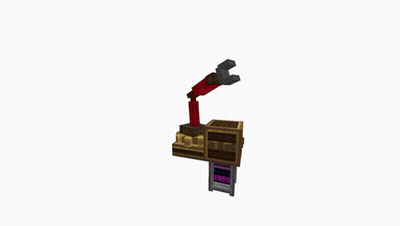 3D Minecraft Green Axe GIF