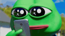 3D Pepe The Frog Laughing GIF