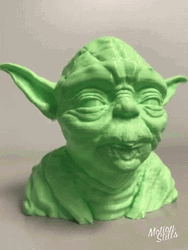 3D Printing Star Wars Yoda GIF