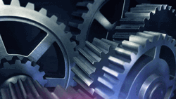 3D Rendering Of Gears GIF