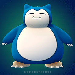 3D Snorlax Scratching His Tummy GIF