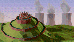 3D Spiral Gate Fence Illusion  GIF