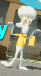 3D Squidward Break Dancing GIF