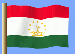 3D Tajikistan Waving Flag  GIF