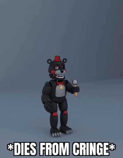 3D Teddy Bear Dies From Cringe GIF