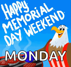 4 Day Weekend Eagle Cooking GIF