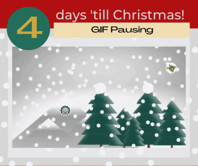 4 Days Till Christmas Sign GIF