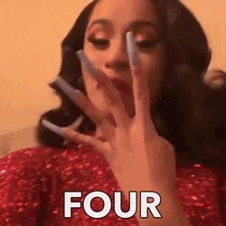 4 Girl In Red Dress And Her Cute Nail Art GIF