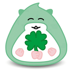 4 Leaf Clover Cute Smile GIF