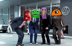 4 Men High Jump Face Edited Jumbo Josh GIF
