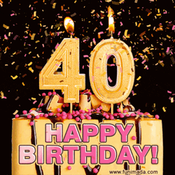 40 40Th GIF