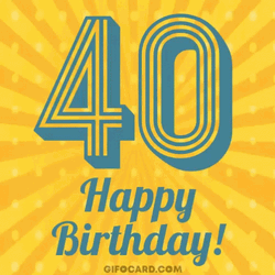40Th Birthday GIF
