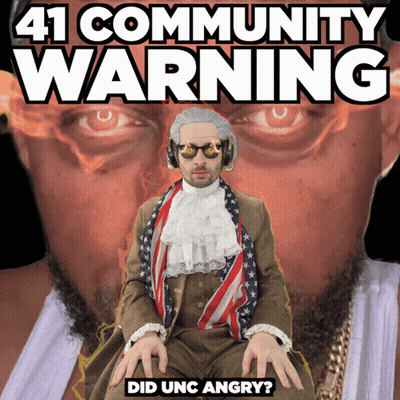 41 Community Warning Poster Man In Suit GIF