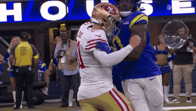 49Ers Football Player Hugging Another Player GIF
