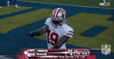 49Ers Football Player Running On Field GIF