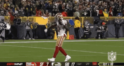 49Ers Football Player Running On Field GIF