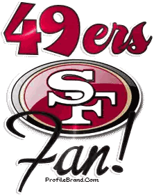 49Ers Logo With Fan Text Sticker