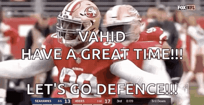 49Ers Player Saying Let's Go Defense GIF