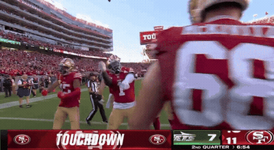 49Ers Vs Jets Football Game GIF